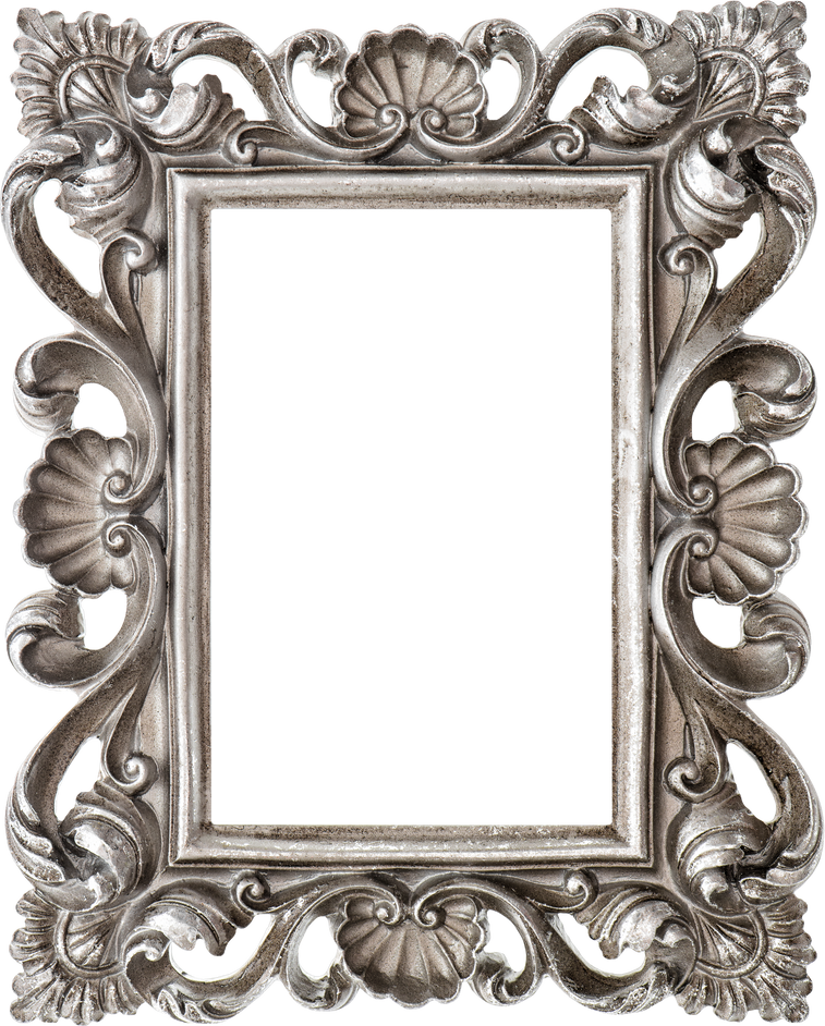 PNG Vintage picture frame isolated